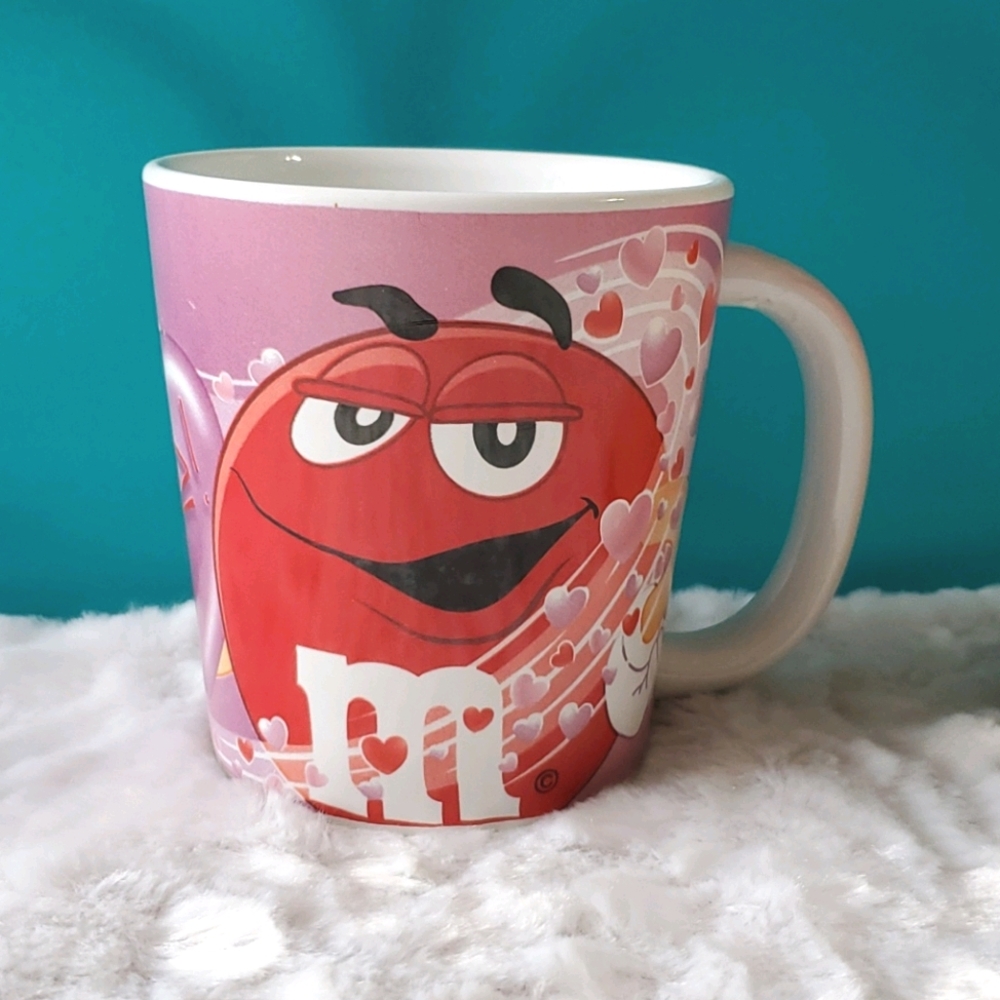 M & M GALERIE Red candy character mug heart graphics Birthday Anniversary Love